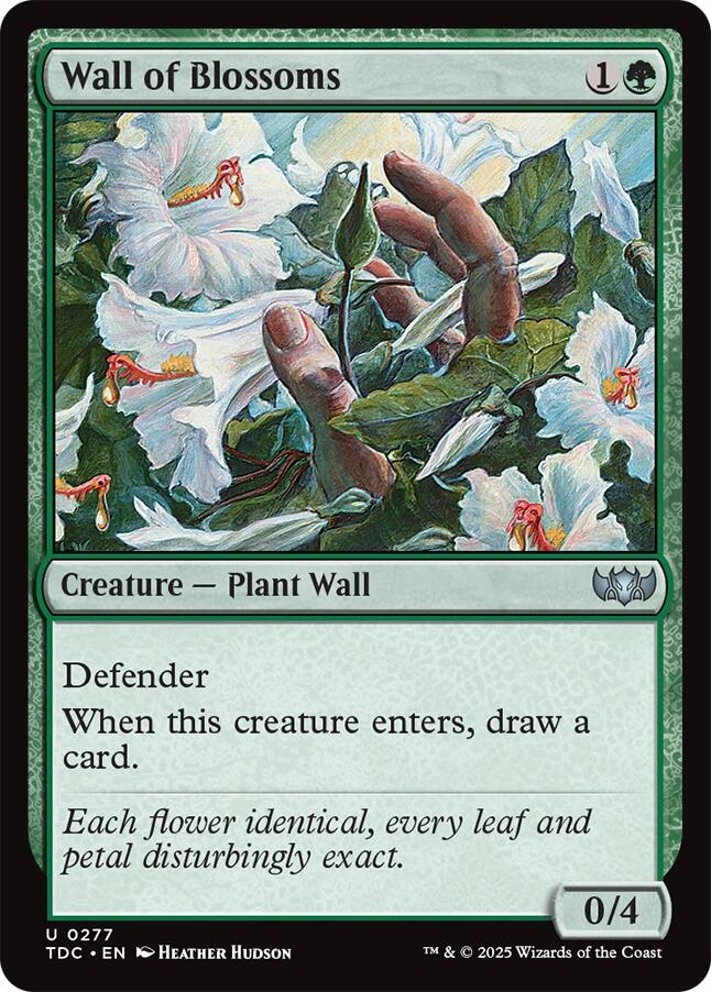 Wall of Blossoms [Tarkir: Dragonstorm Commander] | Odin's Place