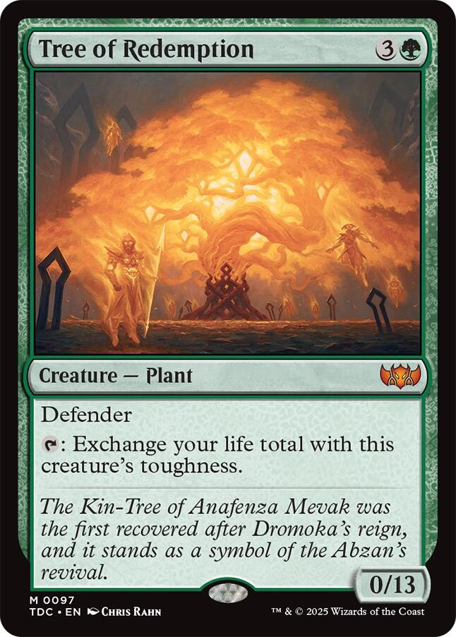 Tree of Redemption [Tarkir: Dragonstorm Commander] | Odin's Place