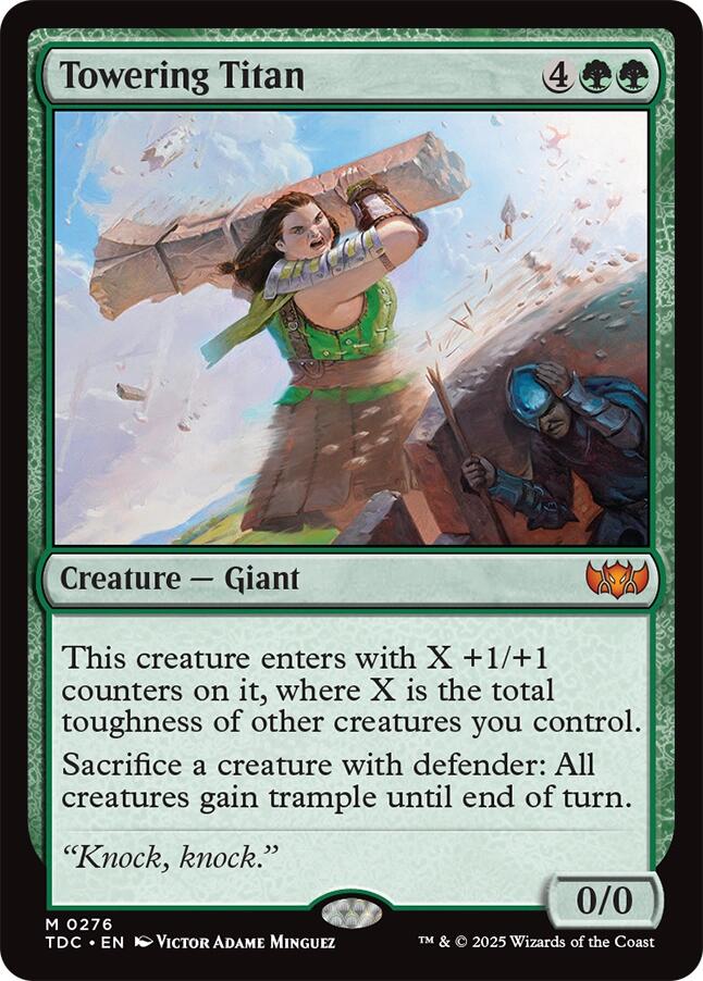 Towering Titan [Tarkir: Dragonstorm Commander] | Odin's Place