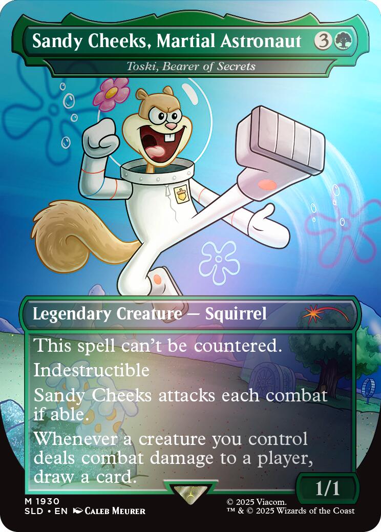 Sandy Cheeks, Martial Astronaut - Toski, Bearer of Secrets (Rainbow Foil) [Secret Lair Drop Series] | Odin's Place