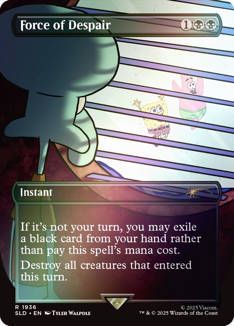 Force of Despair (Rainbow Foil) [Secret Lair Drop Series] | Odin's Place