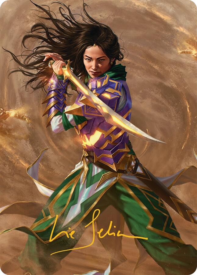 Descendant of Storms Art Card (2/54) (Gold-Stamped Signature) [Tarkir: Dragonstorm Art Series] | Odin's Place