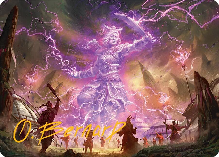 Smile at Death Art Card (4/54) (Gold-Stamped Signature) [Tarkir: Dragonstorm Art Series] | Odin's Place