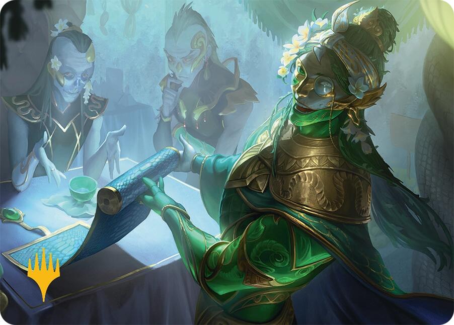 Sibsig Appraiser Art Card (8/54) (Gold-Stamped Signature) [Tarkir: Dragonstorm Art Series] | Odin's Place