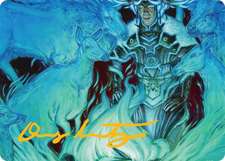 Unending Whisper Art Card (9/54) (Gold-Stamped Signature) [Tarkir: Dragonstorm Art Series] | Odin's Place