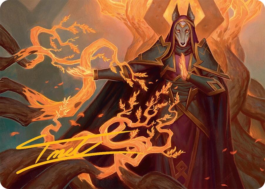 Abzan Devotee Art Card (10/54) (Gold-Stamped Signature) [Tarkir: Dragonstorm Art Series] | Odin's Place