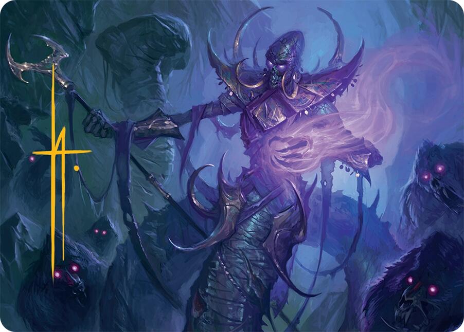 Sidisi, Regent of the Mire Art Card (14/54) (Gold-Stamped Signature) [Tarkir: Dragonstorm Art Series] | Odin's Place