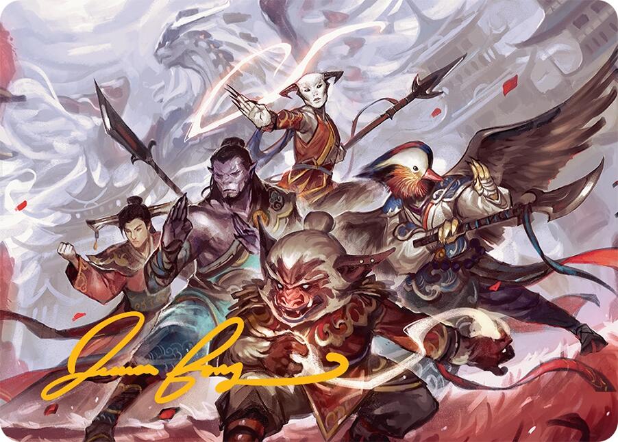 Will of the Jeskai Art Card (54/54) (Gold-Stamped Signature) [Tarkir: Dragonstorm Art Series] | Odin's Place