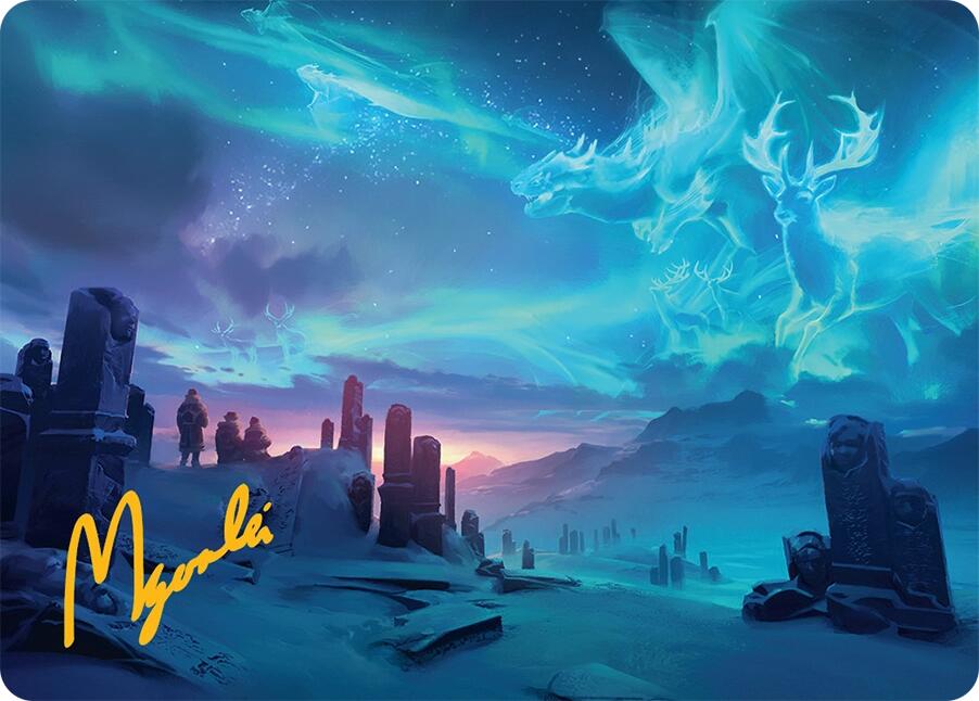 Auroral Procession Art Card (20/54) (Gold-Stamped Signature) [Tarkir: Dragonstorm Art Series] | Odin's Place