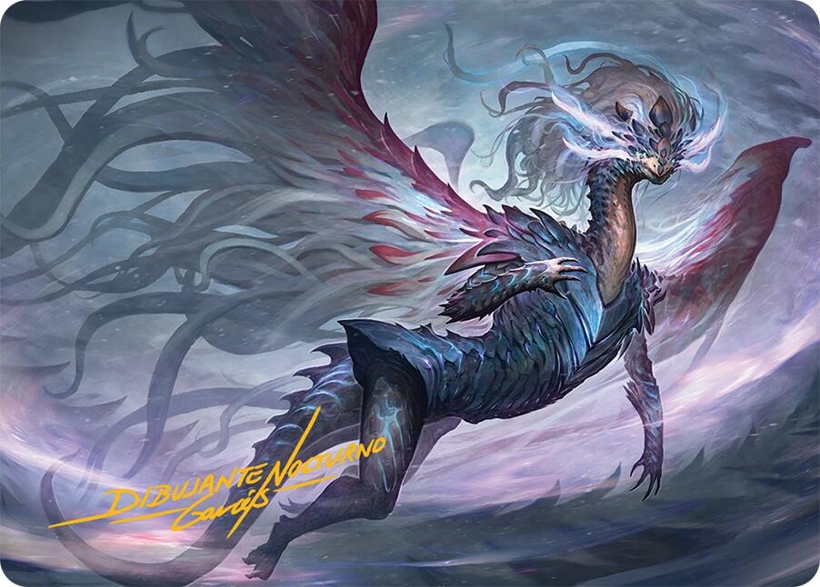 Shiko, Paragon of the Way Art Card (37/54) (Gold-Stamped Signature) [Tarkir: Dragonstorm Art Series] | Odin's Place