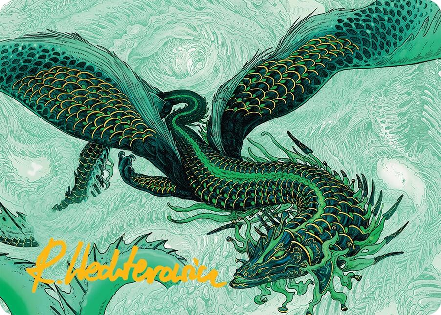 Teval, Arbiter of Virtue Art Card (38/54) (Gold-Stamped Signature) [Tarkir: Dragonstorm Art Series] | Odin's Place