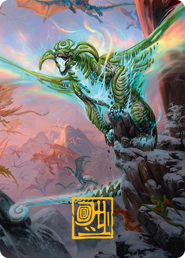 Ureni of the Unwritten Art Card (51/54) (Gold-Stamped Signature) [Tarkir: Dragonstorm Art Series] | Odin's Place