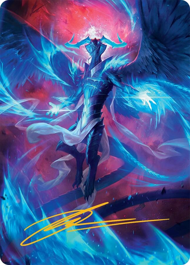 Ugin, Eye of the Storms Art Card (48/54) (Gold-Stamped Signature) [Tarkir: Dragonstorm Art Series] | Odin's Place