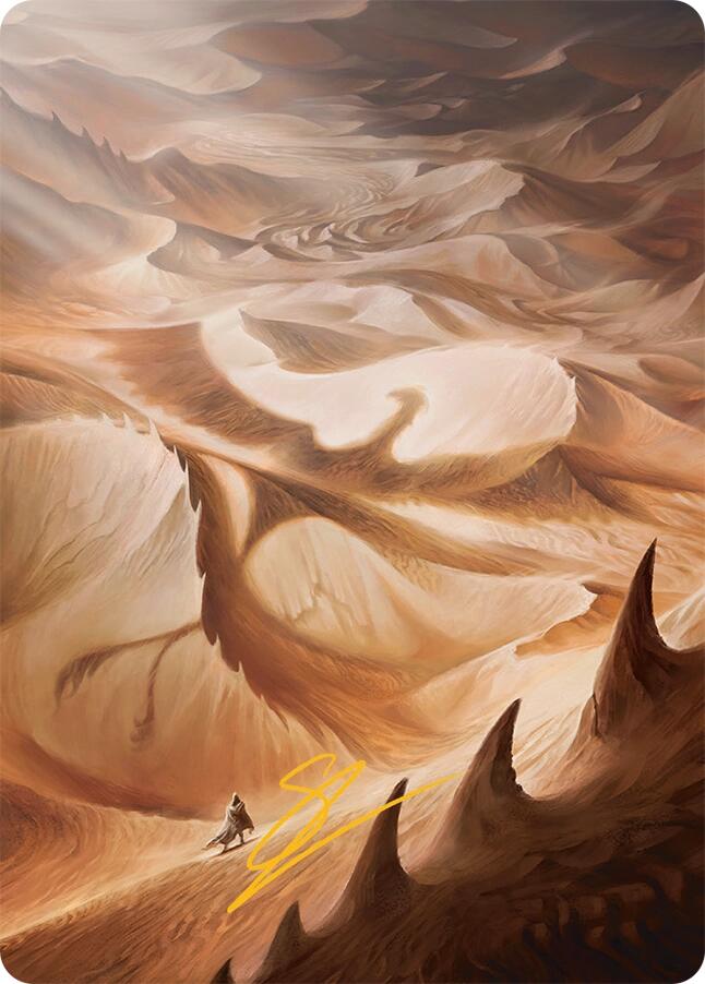 Plains Art Card (30/54) (Gold-Stamped Signature) [Tarkir: Dragonstorm Art Series] | Odin's Place
