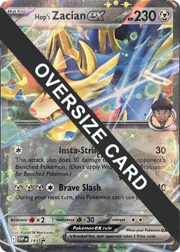 Hop's Zacian ex (SVP193) (Jumbo Card) [Scarlet & Violet: Black Star Promos] | Odin's Place