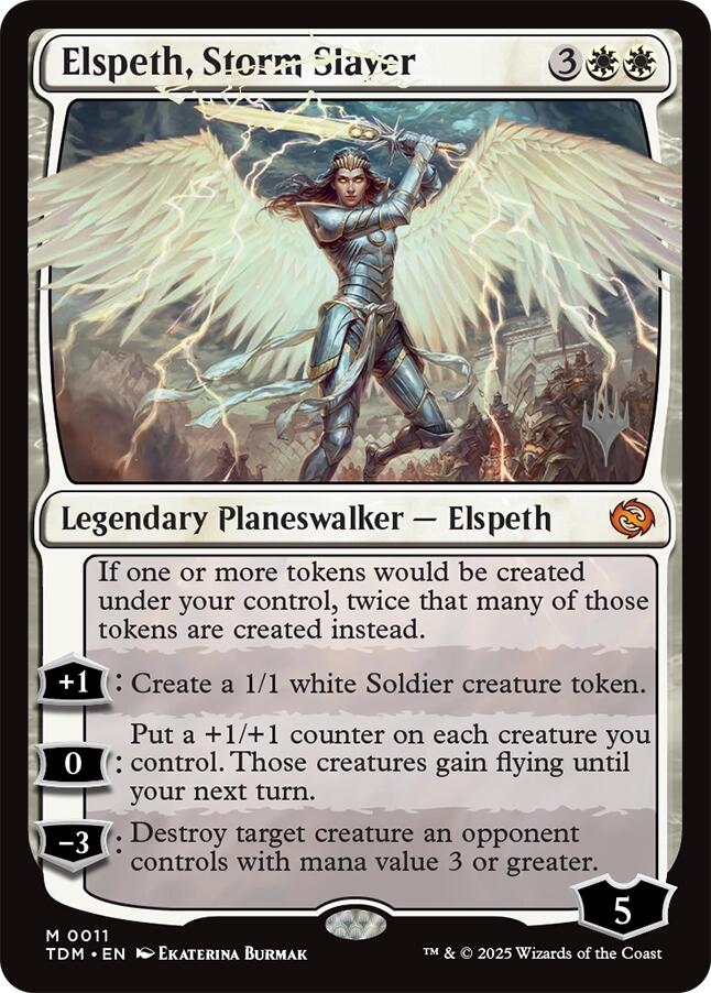 Elspeth, Storm Slayer [Tarkir: Dragonstorm Promos] | Odin's Place
