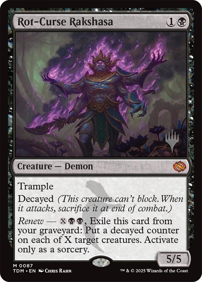 Rot-Curse Rakshasa [Tarkir: Dragonstorm Promos] | Odin's Place