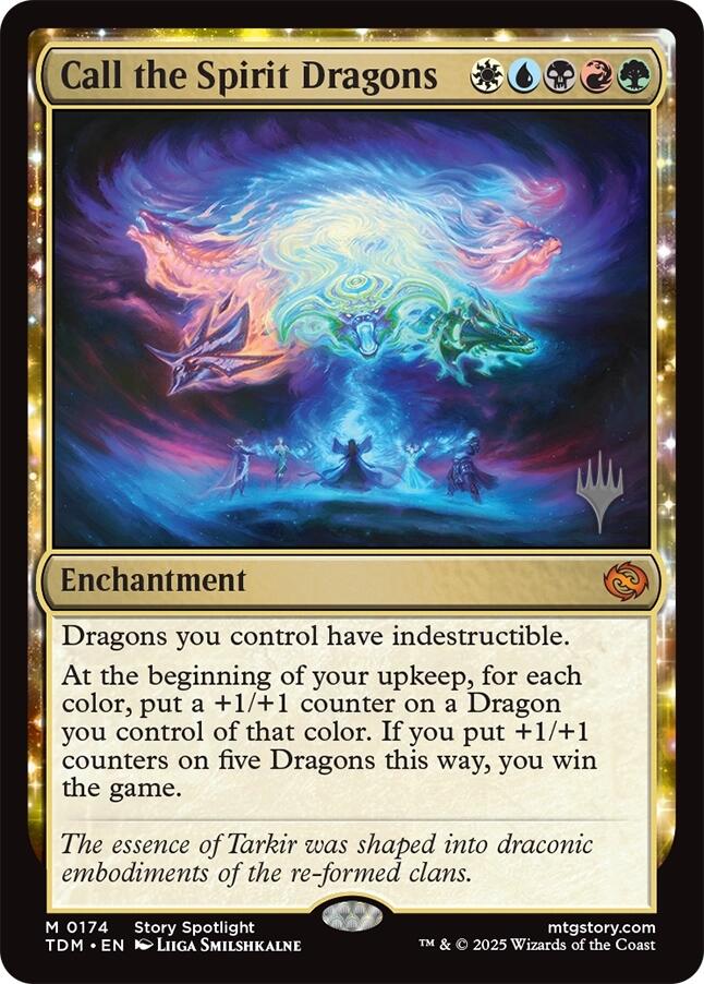 Call the Spirit Dragons [Tarkir: Dragonstorm Promos] | Odin's Place