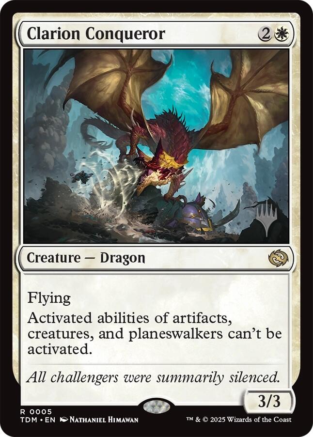 Clarion Conqueror [Tarkir: Dragonstorm Promos] | Odin's Place