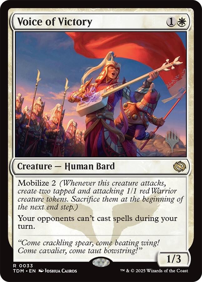 Voice of Victory [Tarkir: Dragonstorm Promos] | Odin's Place