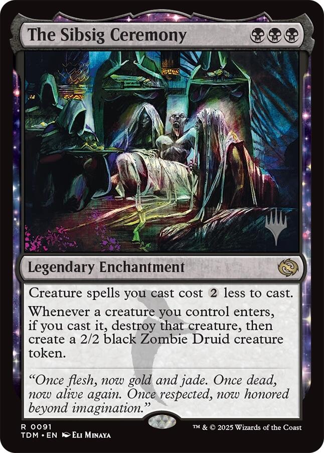 The Sibsig Ceremony [Tarkir: Dragonstorm Promos] | Odin's Place