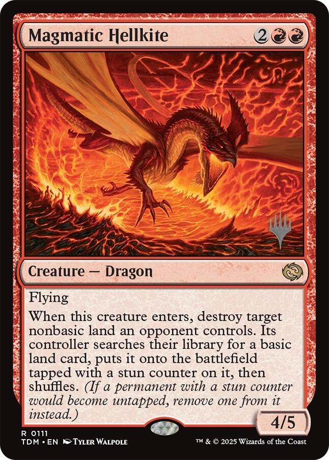 Magmatic Hellkite [Tarkir: Dragonstorm Promos] | Odin's Place