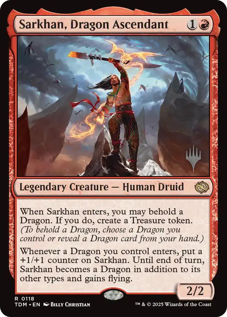 Sarkhan, Dragon Ascendant [Tarkir: Dragonstorm Promos] | Odin's Place