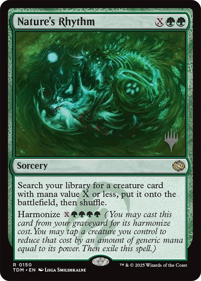 Nature's Rhythm [Tarkir: Dragonstorm Promos] | Odin's Place