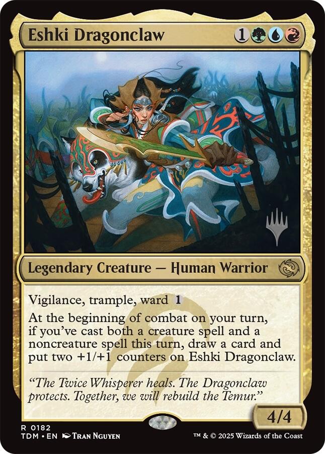 Eshki Dragonclaw [Tarkir: Dragonstorm Promos] | Odin's Place
