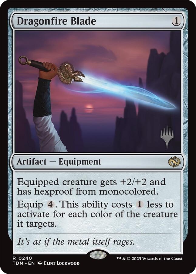 Dragonfire Blade [Tarkir: Dragonstorm Promos] | Odin's Place