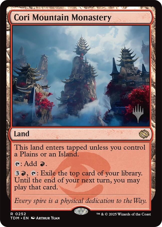 Cori Mountain Monastery [Tarkir: Dragonstorm Promos] | Odin's Place