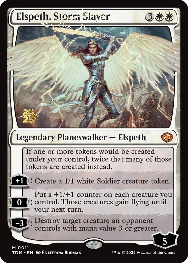 Elspeth, Storm Slayer [Tarkir: Dragonstorm Prerelease Promos] | Odin's Place