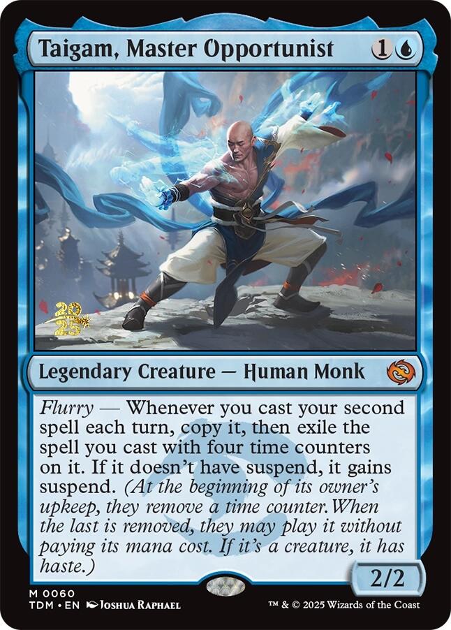 Taigam, Master Opportunist [Tarkir: Dragonstorm Prerelease Promos] | Odin's Place