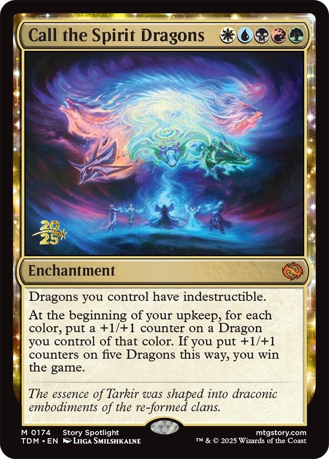 Call the Spirit Dragons [Tarkir: Dragonstorm Prerelease Promos] | Odin's Place