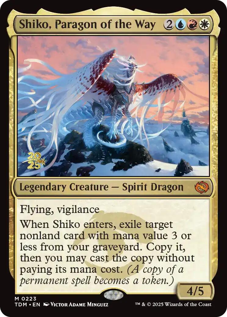 Shiko, Paragon of the Way [Tarkir: Dragonstorm Prerelease Promos] | Odin's Place