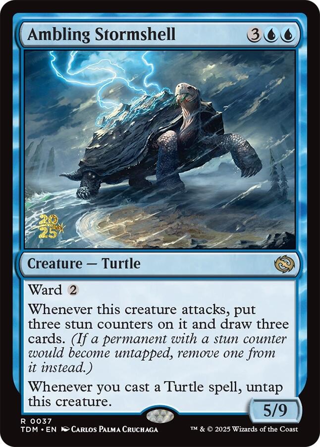 Ambling Stormshell [Tarkir: Dragonstorm Prerelease Promos] | Odin's Place