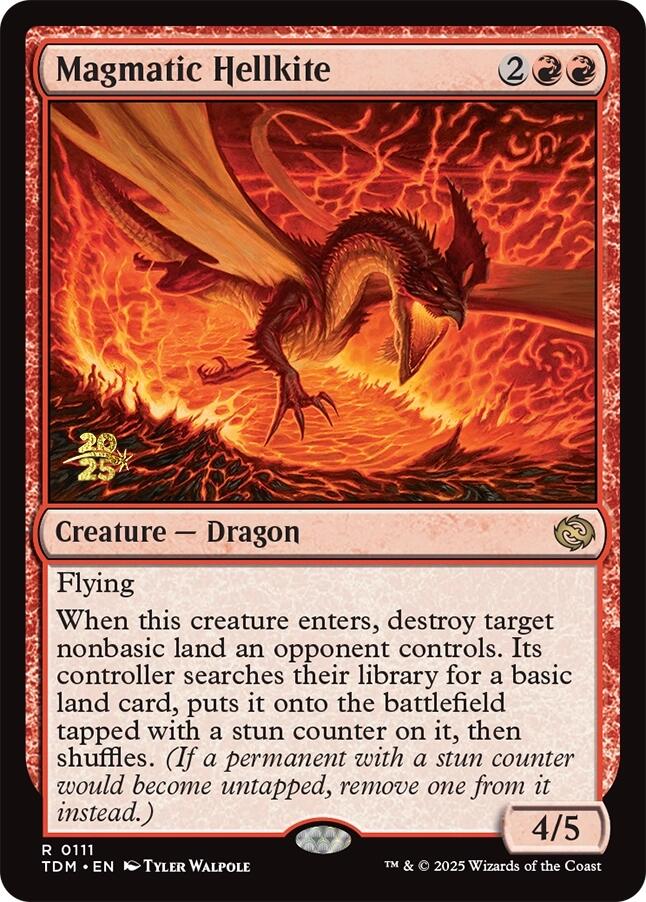 Magmatic Hellkite [Tarkir: Dragonstorm Prerelease Promos] | Odin's Place