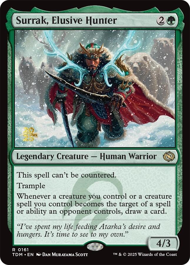 Surrak, Elusive Hunter [Tarkir: Dragonstorm Prerelease Promos] | Odin's Place