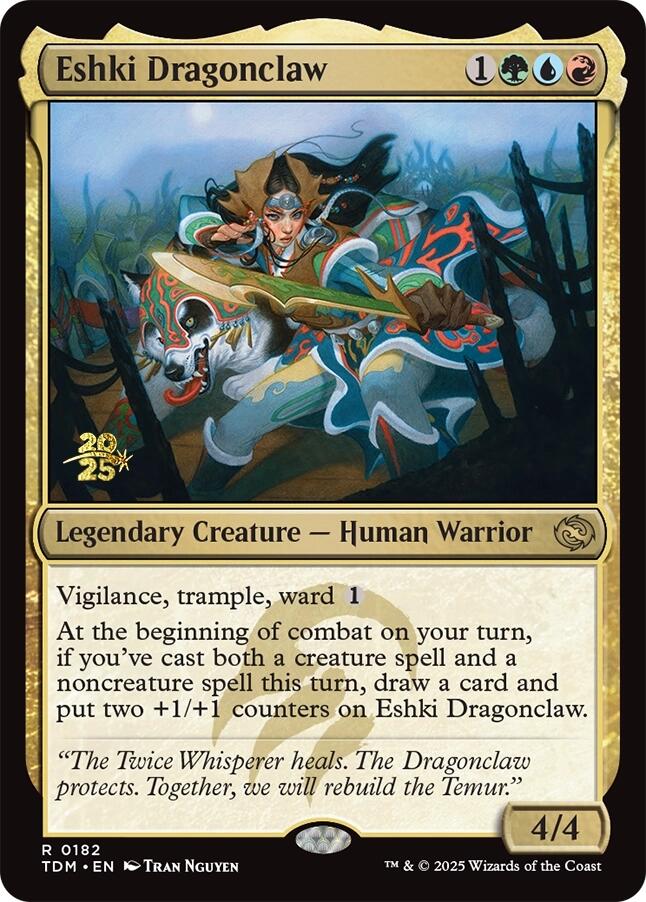 Eshki Dragonclaw [Tarkir: Dragonstorm Prerelease Promos] | Odin's Place