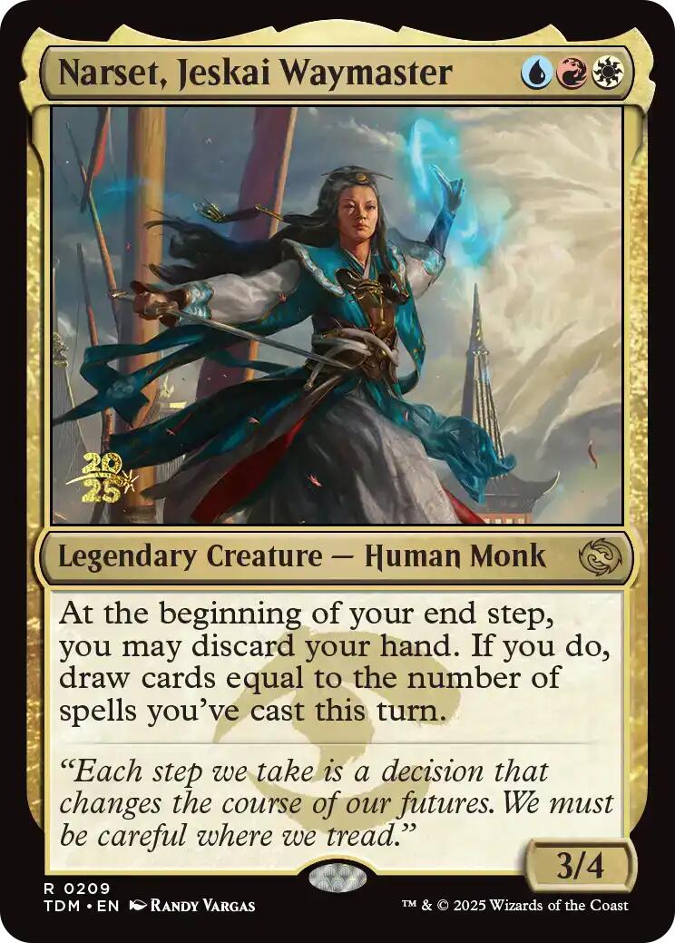 Narset, Jeskai Waymaster [Tarkir: Dragonstorm Prerelease Promos] | Odin's Place