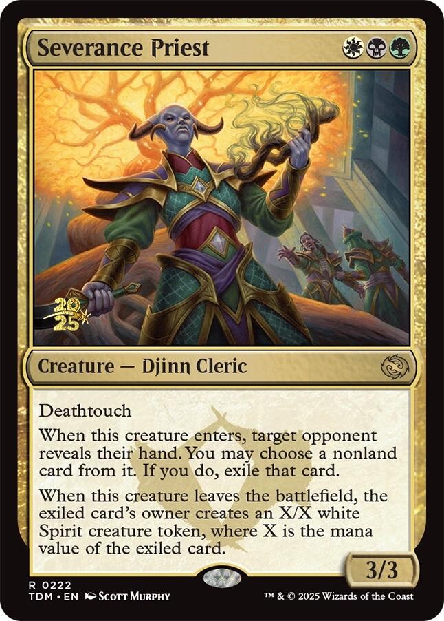 Severance Priest [Tarkir: Dragonstorm Prerelease Promos] | Odin's Place
