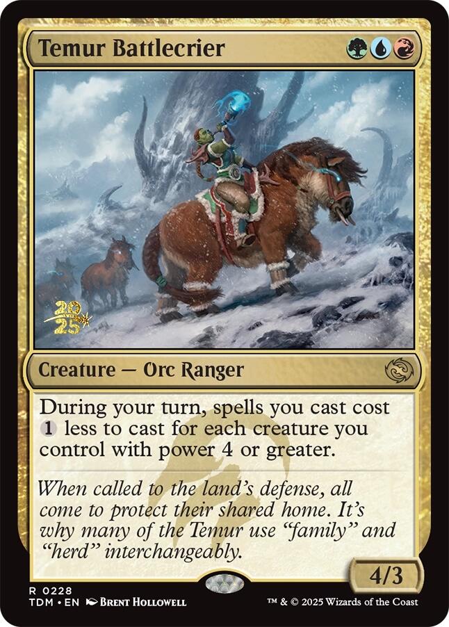 Temur Battlecrier [Tarkir: Dragonstorm Prerelease Promos] | Odin's Place