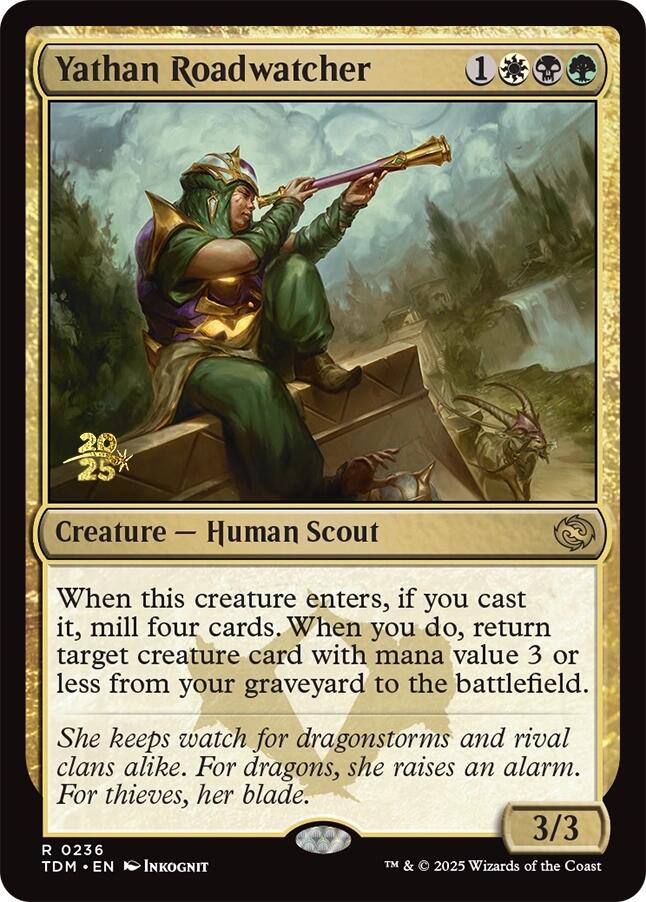 Yathan Roadwatcher [Tarkir: Dragonstorm Prerelease Promos] | Odin's Place