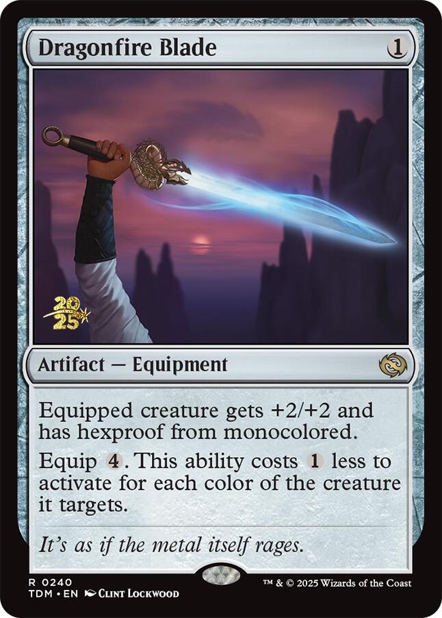 Dragonfire Blade [Tarkir: Dragonstorm Prerelease Promos] | Odin's Place