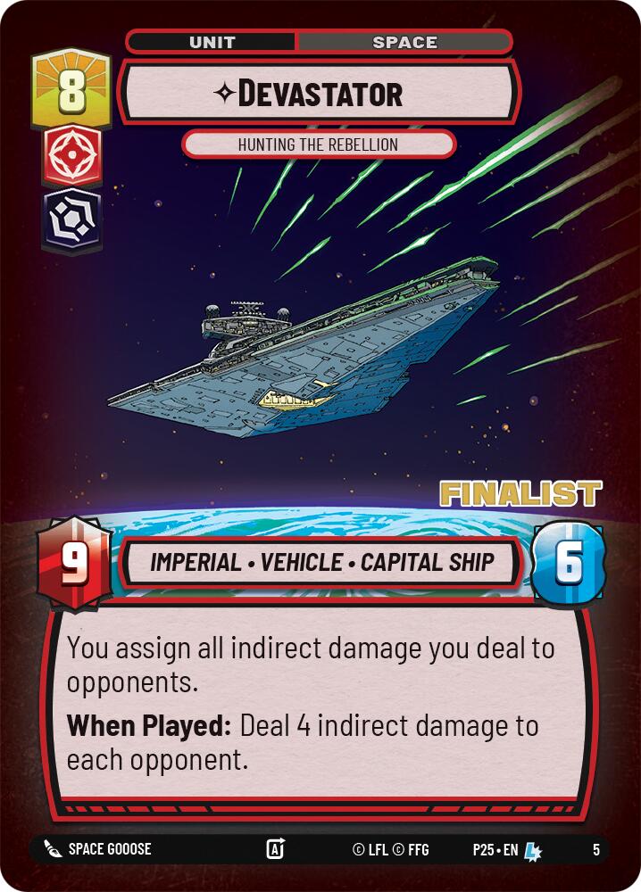 Devastator - Hunting the Rebellion (5) (Finalist) (5) [Store Showdown Promos] | Odin's Place