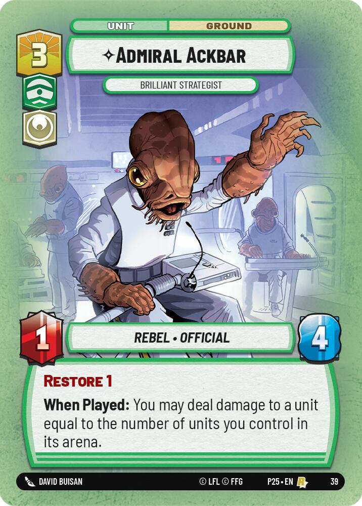 Admiral Ackbar - Brilliant Strategist (39) (39) [Store Showdown Promos] | Odin's Place