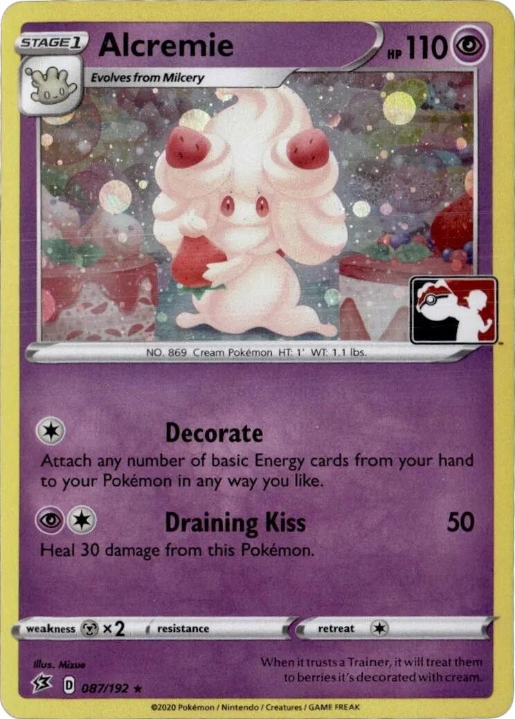 Alcremie (087/192) (Play Pokemon Promo) [League & Championship Cards] | Odin's Place