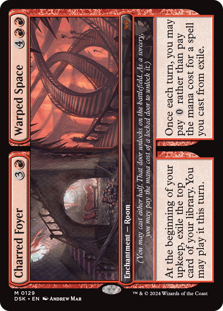 Charred Foyer // Warped Space [Duskmourn: House of Horror] | Odin's Place