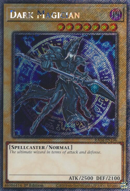 Dark Magician (7th Art) [RA04-EN106] Platinum Secret Rare | Odin's Place