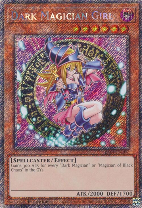 Dark Magician Girl (3rd Art) [RA04-EN107] Platinum Secret Rare | Odin's Place